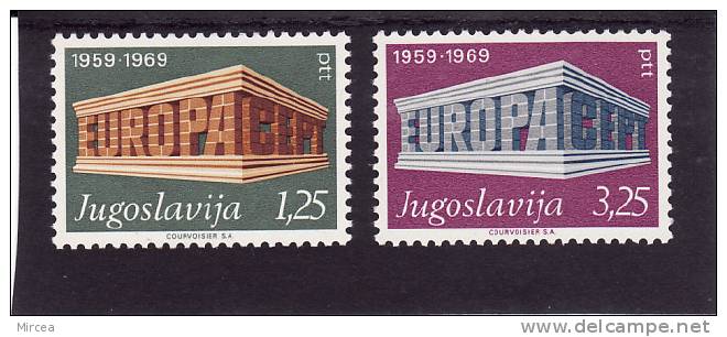 B1753 - Yougoslavie 1969 - Yv.no.1252/3 Neufs** - 1969