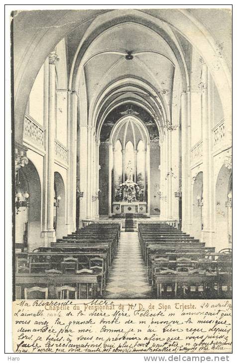 Chapelle Du Pensionnat De N.D. De SION - TRIESTE - Près De Lausanne (919) - Sion