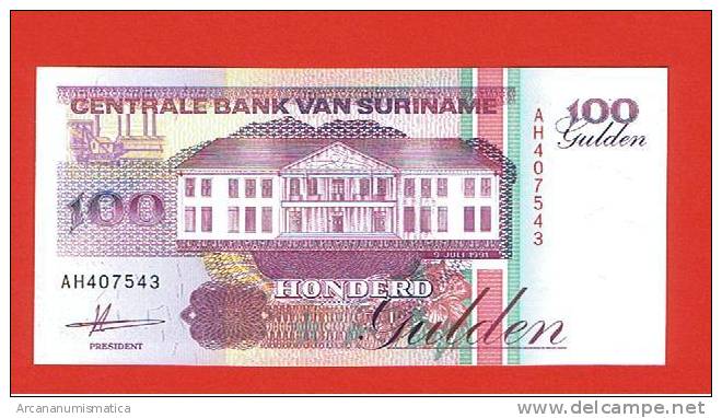 SURINAME 100  GULDEN 9-7-1991   KM#49   PLANCHA/UNC/SC     DL-2738 - Suriname