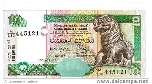 SRI LANKA,10 RUPIAS 2001 K102 SC   DL-2757 - Sri Lanka