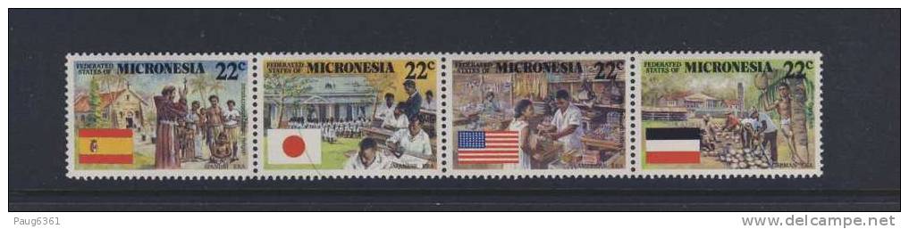 MICRONESIE 1988 COLONISATION Sc N°59/62 NEUF MNH**  LLL443C - Micronésie