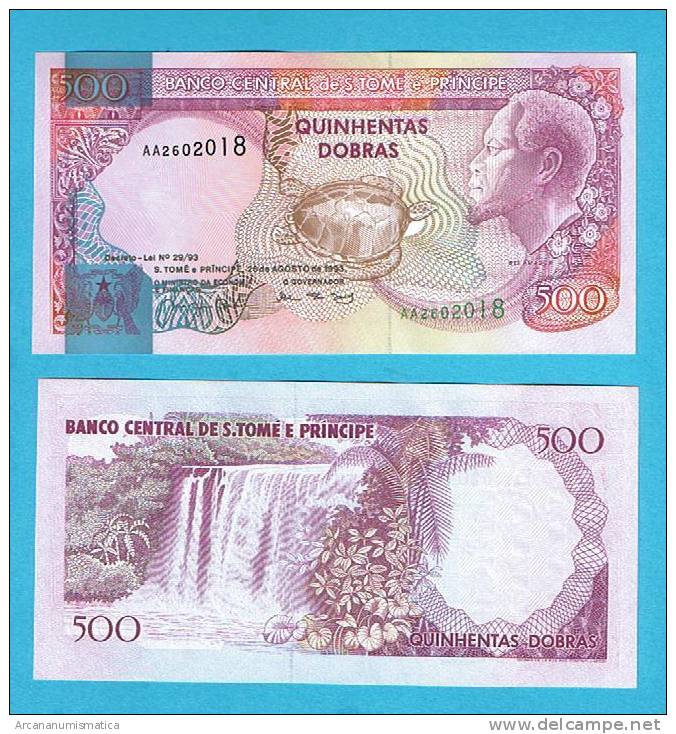 SANTO TOME Y PRINCIPE  500 DOBRAS 26-agosto-1993  PLANCHA/UNC/SC  DL-2802 - Sao Tome En Principe