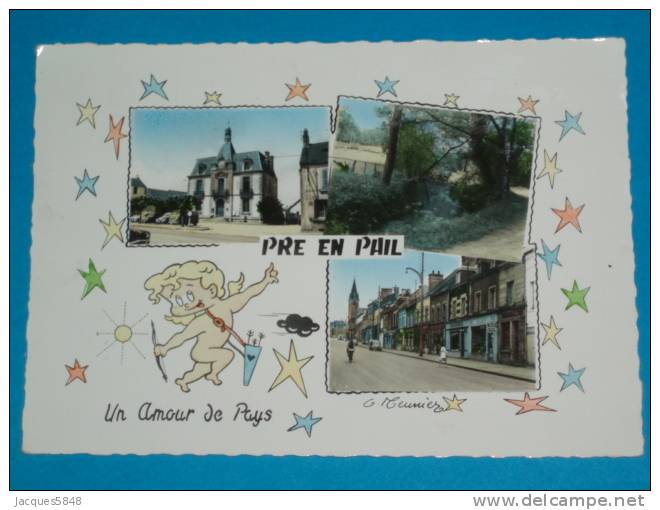 53) Pre-en-pail - Dessin De Meuniez - Un Amour De Pays   - Année 1962 Grand Format - EDIT  Du Moulin - Pre En Pail