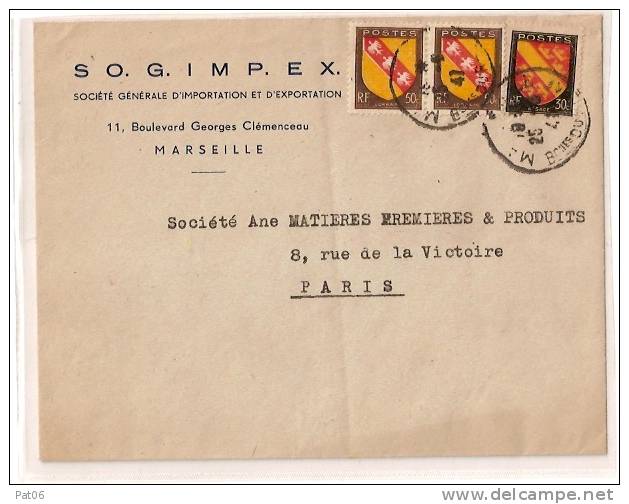 BOUCHES DU RHONE (13)   MARSEILLE - Lettres & Documents