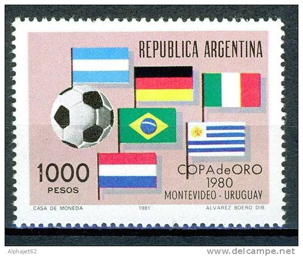 Sport - Drapeau, Ballon - Football - ARGENTINE - Coupe D'or En Uruguay - N° 1240 ** - 1981 - Unused Stamps