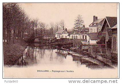CPA.  DOULLENS.    Paysage Sur L'Authie.        1918-25.          (animée) - Doullens