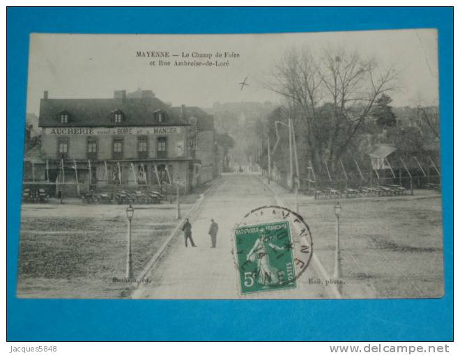 49) Mayenne - Aucherie  - Le Champ De Foire Et Rue Amboise-de-loré - Année 19134- EDIT  Heil - Mayenne