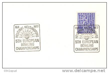 1977 Finlande  Helsinki  Champ Europe  Bowling - Bowls