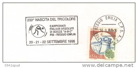 1996 Italia  Reggio Emilia Targhetta  Boules Bowls Bocce - Pétanque
