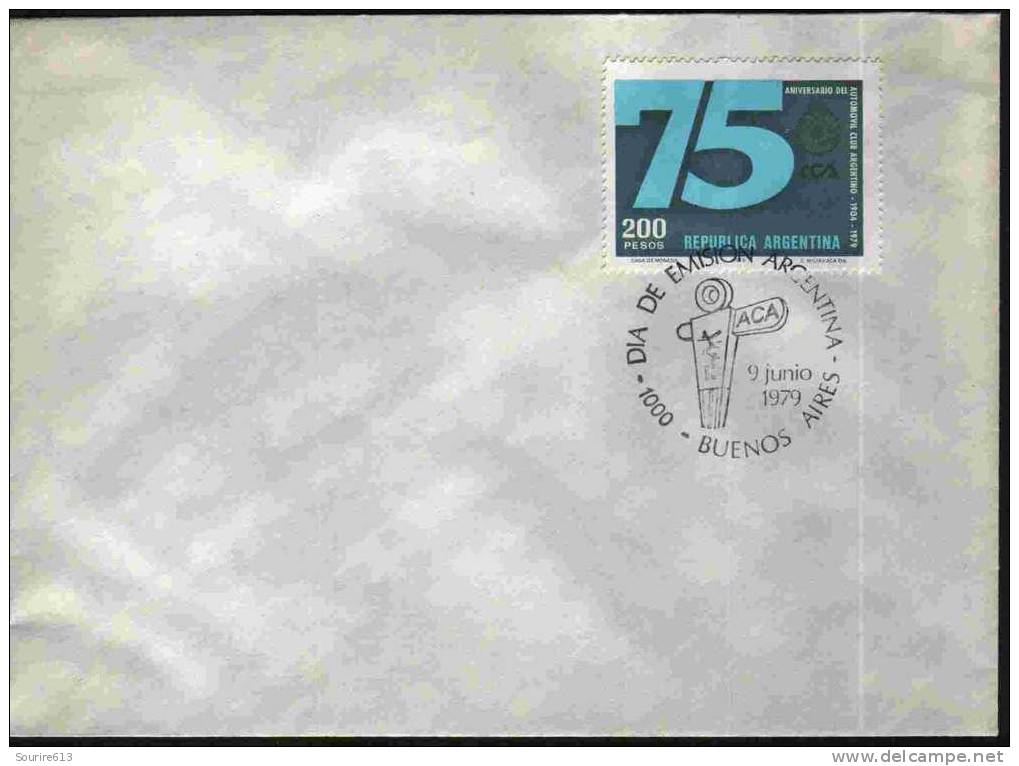 Fdc Argentine 1979 Transports (Terre) 1904 Automobile Club Emblème - Andere (Aarde)