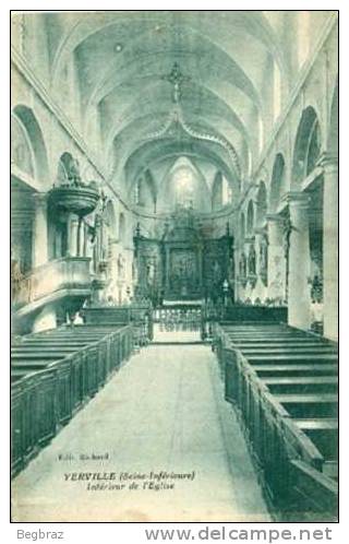 YERVILLE      INTERIEUR DE L EGLISE - Yerville