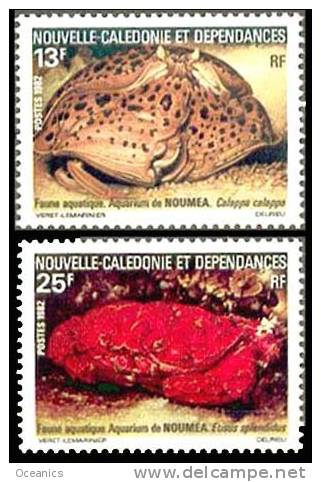 Nouvelle Calédonie (Y/T No, 453-54- Aquarium De Nouméa) [**] - Unused Stamps