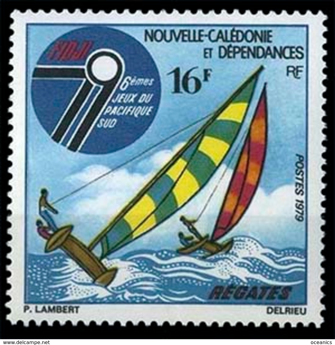 Nouvelle Calédonie (Y/T No, 430 - Régates) [**] - Neufs