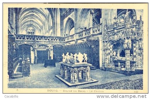 CPSM - Bourg - 01000 - N° 5 - Eglise De Brou - Le Choeur - Brou - Iglesia