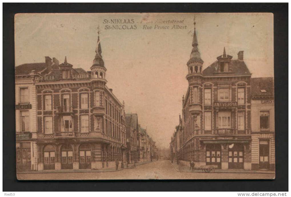 St - Niklaas Prins Albertstraat Verzonden Stempel 1924 - Sint-Niklaas