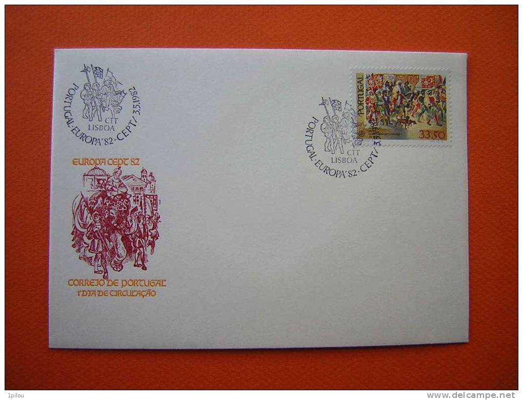 PORTUGAL. ENVELOPPE 1er JOUR.  L´AMBASSADE DU ROI DOM MANUEL AU PAPE LEON X  EN 1514. - Covers & Documents