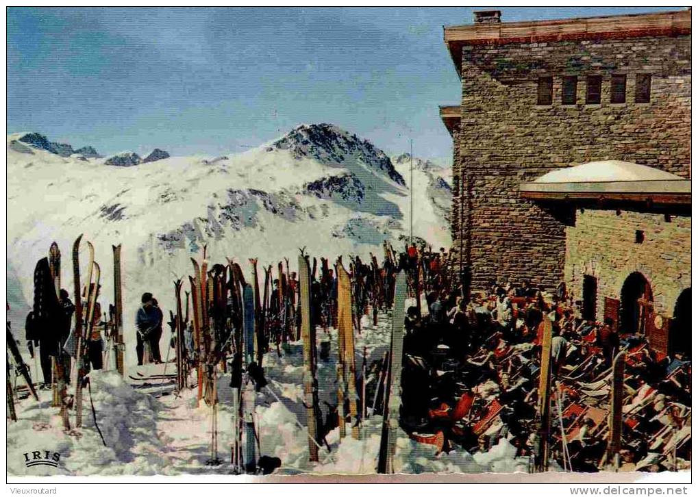 CPSM. DENTELLEE. VAL D´ISERE. TERRASSE DU SOLAISE ET LE SOMMET DE BELLEVARDE. - Val D'Isere