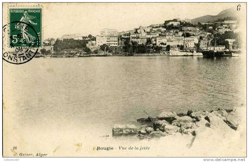 AFRIQUE Du NORD - ALGERIE - BOUGIE - PHOTO J. GEISER N° 26 - VUE De La JETEE - LE PORT - Autres & Non Classés