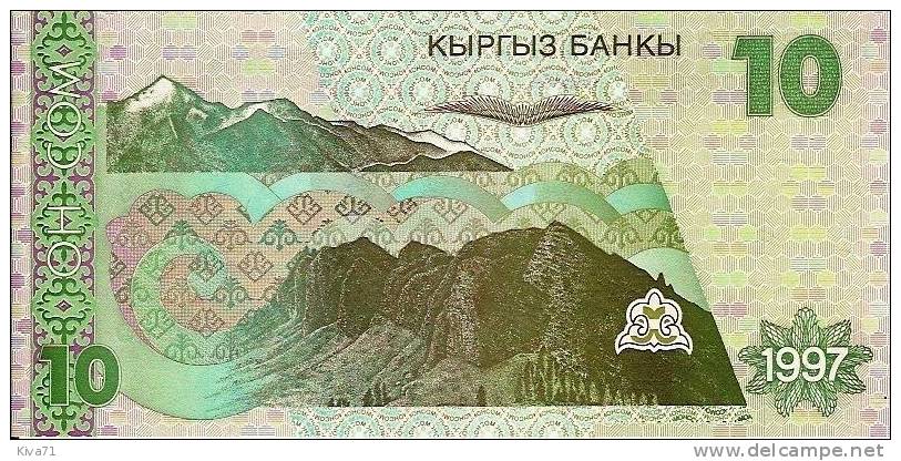 10 Som "KIRGHIZISTAN"      UNC   Ro 37 - Kirgisistan