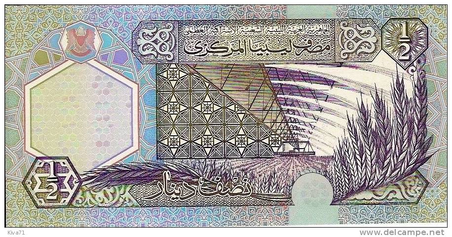 ***nouveaux***  1/2 Dinar  "LIBYE"  2002  UNC  Bc 64 - Libya