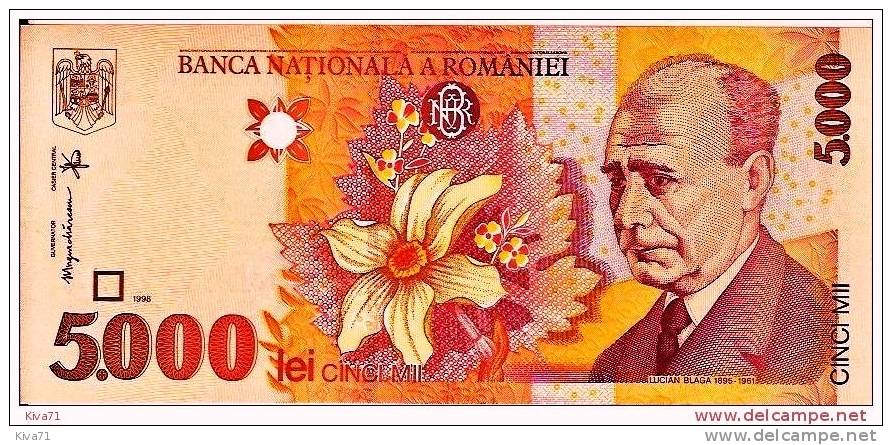 5000 Lei  "ROUMANIE"   1998  UNC     Ro 59 - Roumanie