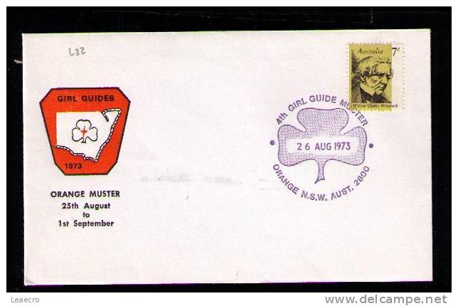 Gv429 AUSTRALIA 4th GIRL GUIDES ORANGE MUSTER- Realized 1973 Cover Scoutisme Scouts - Other & Unclassified