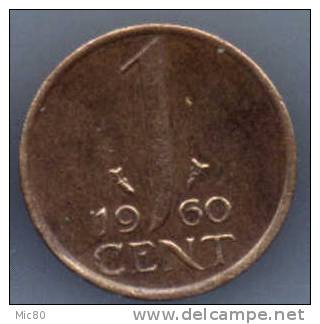 Pays-Bas 1 Cent 1960 Ttb/sup - 1948-1980: Juliana