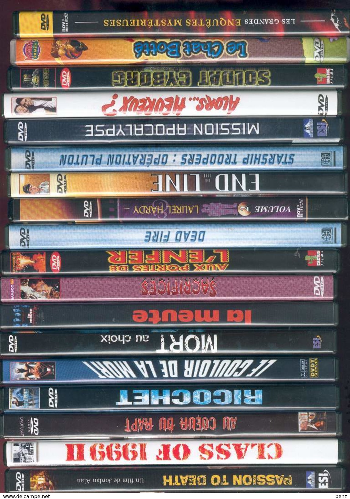 LOT 17 DVD +1 GRATUIT DIVERS TB ETAT THRILLER ANGOISSE COMEDIE SF ETC... - Collections, Lots & Séries