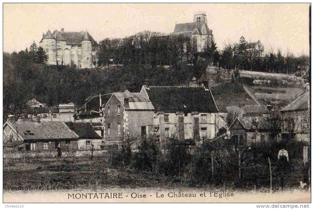 60 MONTATAIRE Château Et Eglise  Joli Plan - Montataire