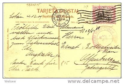 GU043 /  GUATEMALA - Kathedrale Auf Bildkarte Nach  Offenburg, Deutschland 1909 - Guatemala