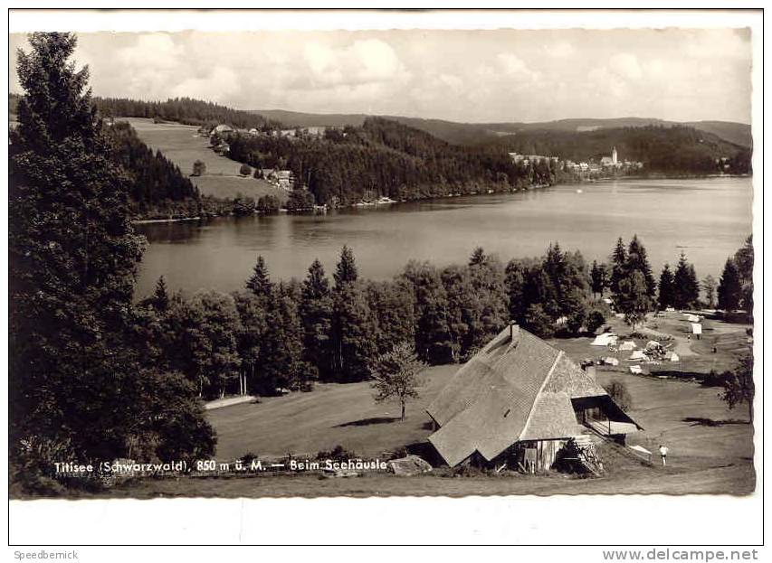 10063 TITISEE - Schwarzwald  Beim Seehausle . Echte Foto 81/55 Franz Nachf - Titisee-Neustadt