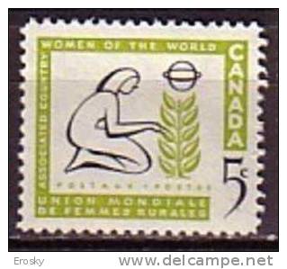 F0400 - CANADA Yv N°312 ** FEMMES RURALES - Unused Stamps