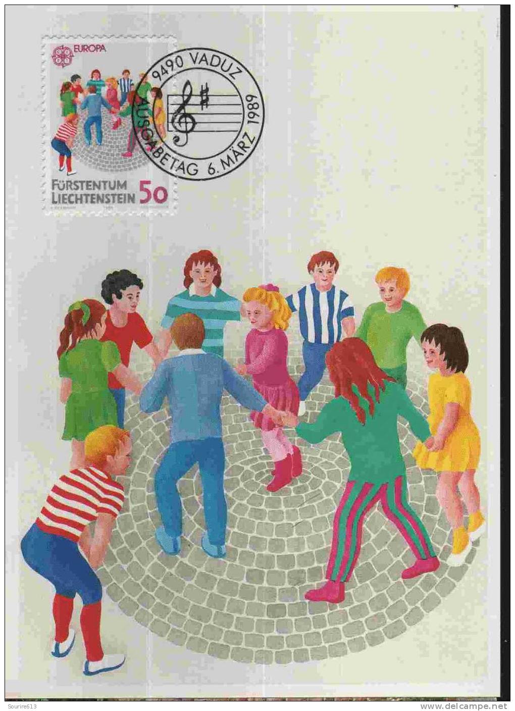 CPJ Liechtenstein 1989 Jeux D'enfants Chat & Souris CEPT - Ohne Zuordnung