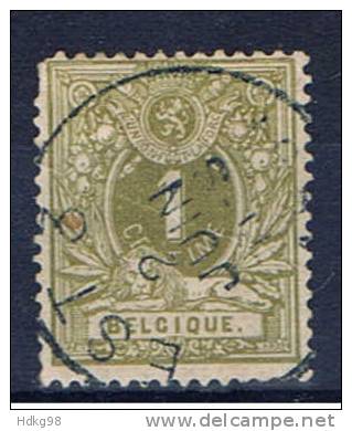 B Belgien 1884 Mi 39 Ziffernmarke - 1869-1888 Lion Couché (Liegender Löwe)