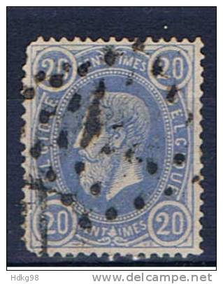 B+ Belgien 1869 Mi 28 - 1869-1883 Leopoldo II