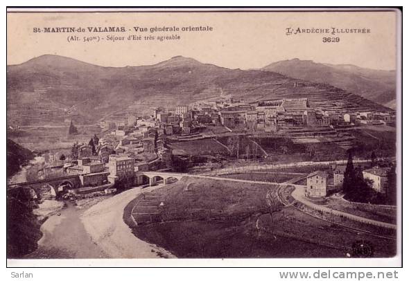 AL , 07 , St Martin De Valamas , Vue Generale Orientale - Saint Martin De Valamas