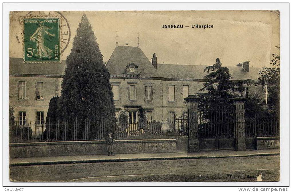 K9 - JARGEAU - L'Hospice (carte Avec Défauts De 1914) - Jargeau