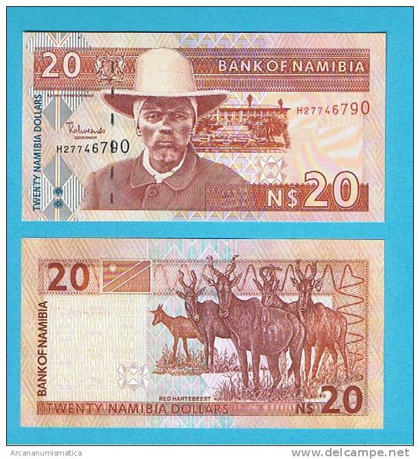 NAMIBIA  20 DOLARES  2002(ND) KM#6a   PLANCHA/UNC   DL-3243 - Namibie