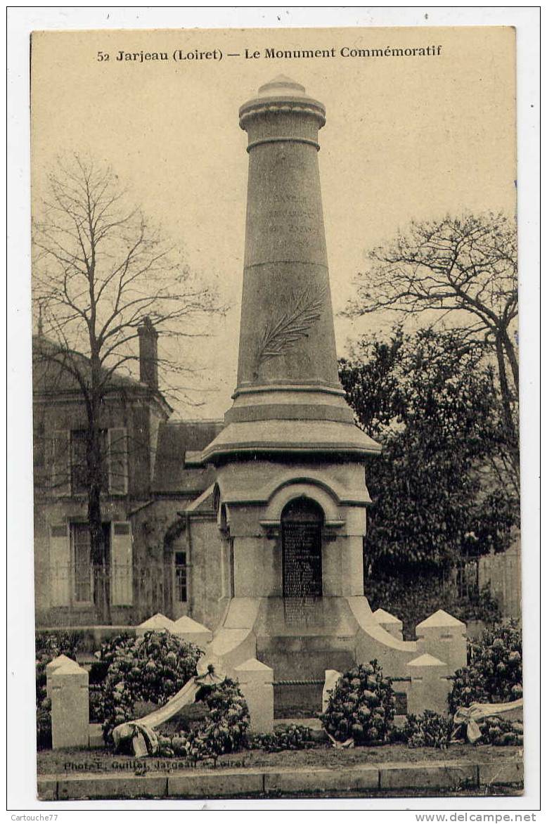 K9 - JARGEAU - Le Monument Commémoratif (1924) - Jargeau