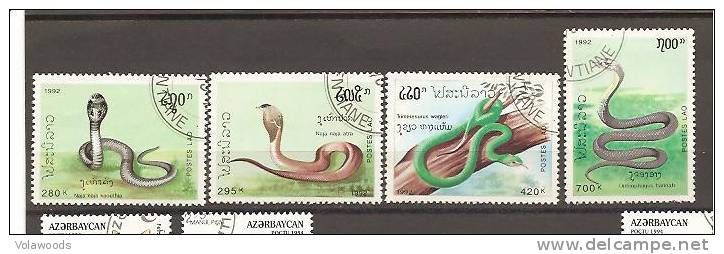 Laos - Serie Completa Usata: Serpenti Velenosi - Serpents