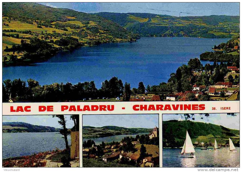 CPSM.  DENTELLEE.   LAC DE PALADRU. CHARAVINES. - Charavines