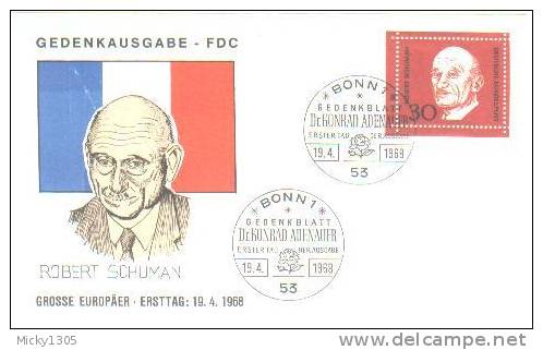 Germany  - Mi-Nr 554/557 FDC (W090)- - 1961-1970