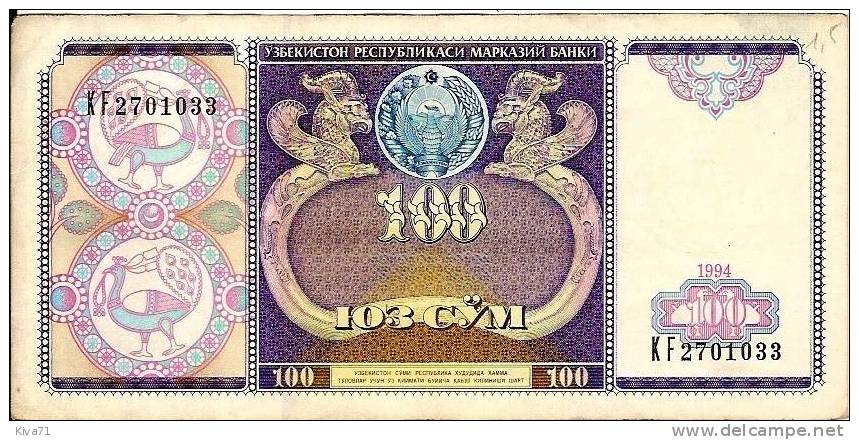 100 Cym  "OUZBEKISTAN"      1994         Ro 60 - Uzbekistán