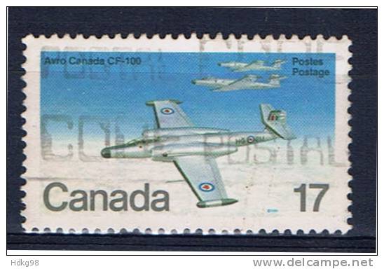 CDN+ Kanada 1986 Mi 784 Militärflugzeug Avro Canada CF-100 - Oblitérés