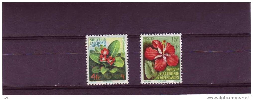 NUOVA CALEDONIA 1958 - Yvert 288/9** - Fiori - Unused Stamps