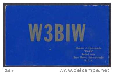 Radio Card W3BIW U.S.A. - Monkeys