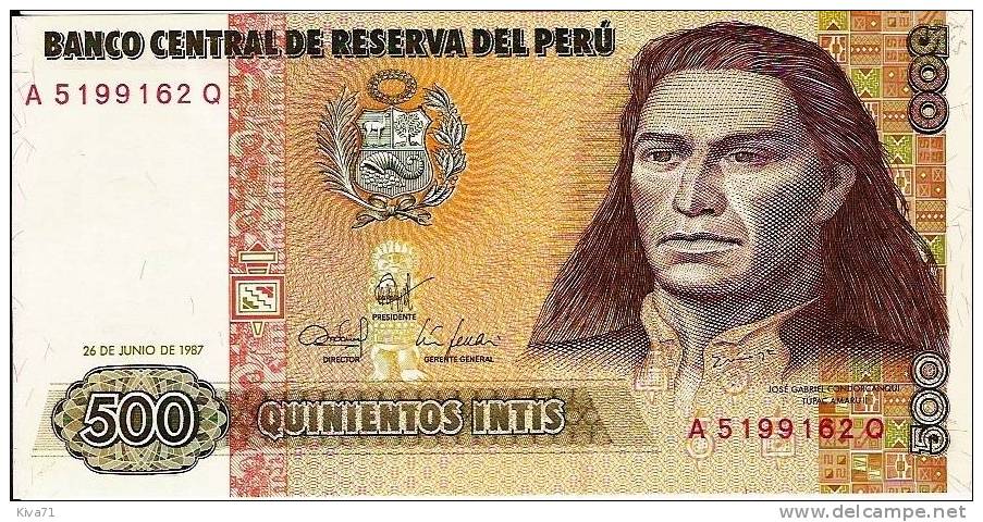 500 Intis "PEROU"   26 Juin 1987 UNC    Ble 63 - Peru