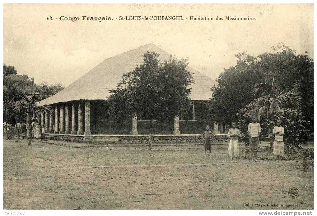 CONGO - St LOUIS De L´OUBANGHI - HABITATION De MISSIONNAIRE - ENFANT - N° 68 COLLECTION  LERAY  CLICHE AUGOUARD - French Congo