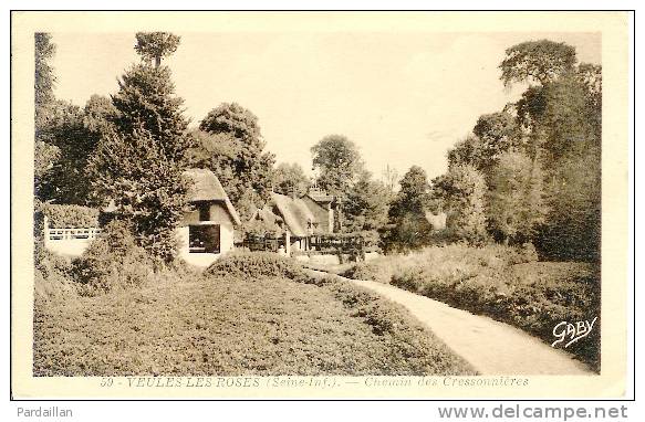 76. VEULES-LES-ROSES. CHEMIN DES CRESSONNIERES. - Veules Les Roses