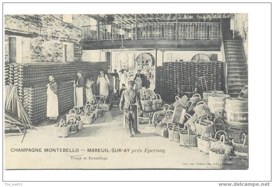 Mareuil Sur Ay  -  Champagne Montebello -  Tirage Et Entreillage - Mareuil-sur-Ay